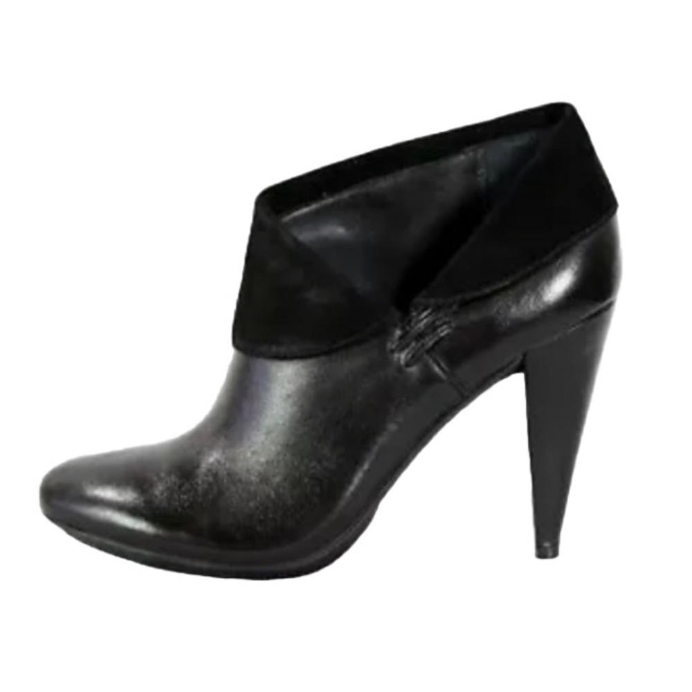 Coach Annika Leather Black Ankle Bootie